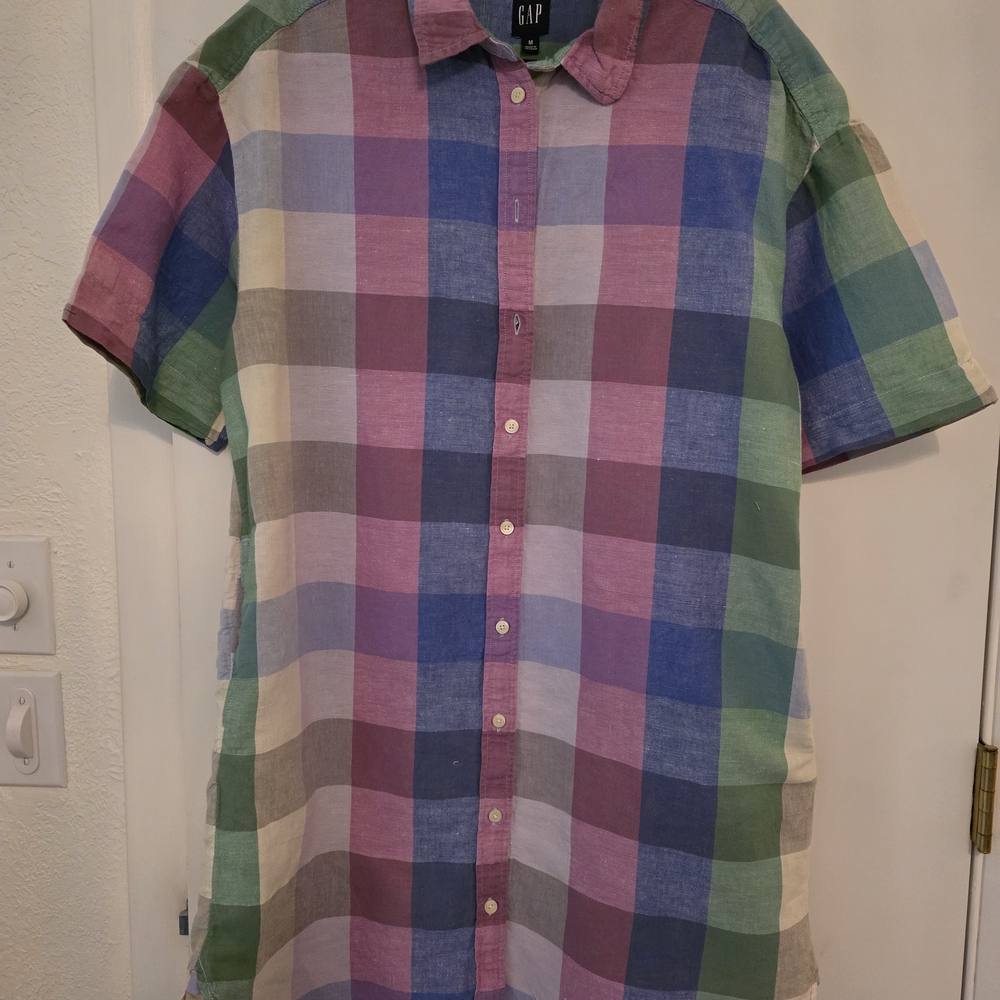 GAP Colorful Plaid Casual Shirt